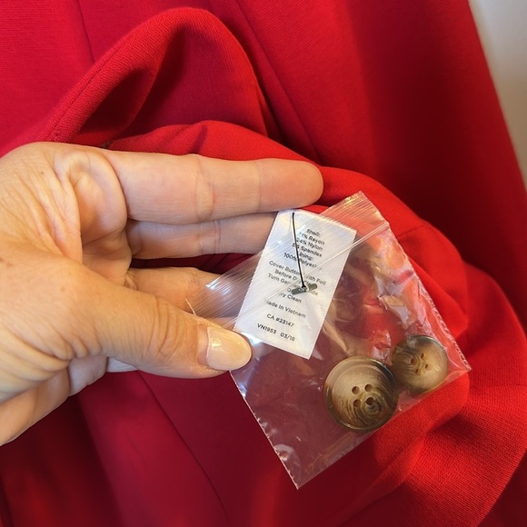 Talbots red suit blazer dress set NWT size 4p - Picture 8 of 10